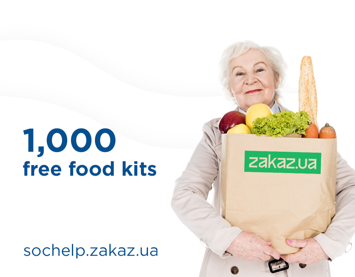 Zakaz.ua to Deliver Free Food Kits for Seniors for One Million Hryvnias